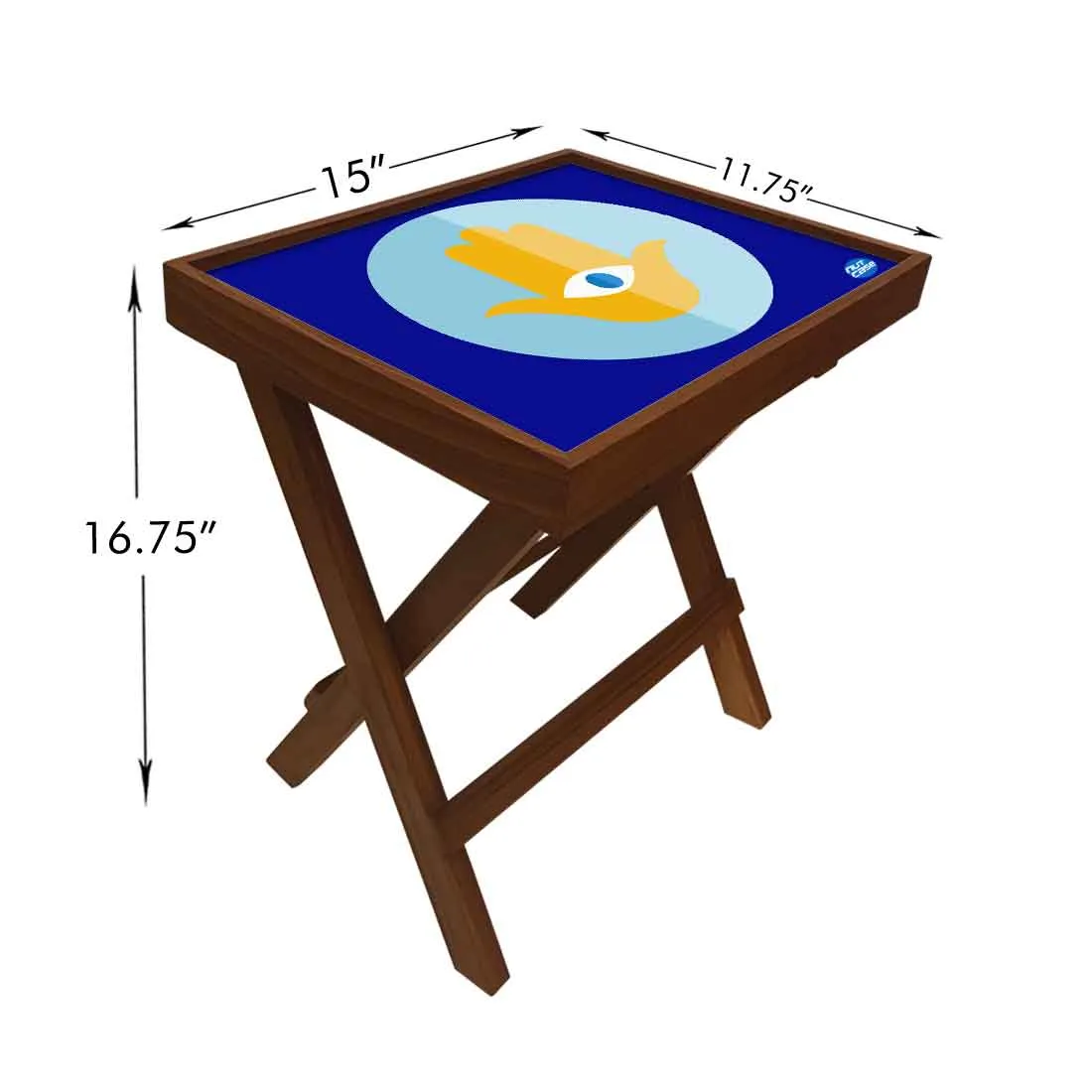 Designer Folding Side Table for Sofa Bedroom Living Room - Evil Eye Protector