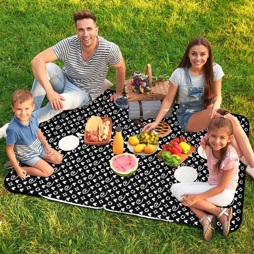 Designer Zipper Picnic Mat