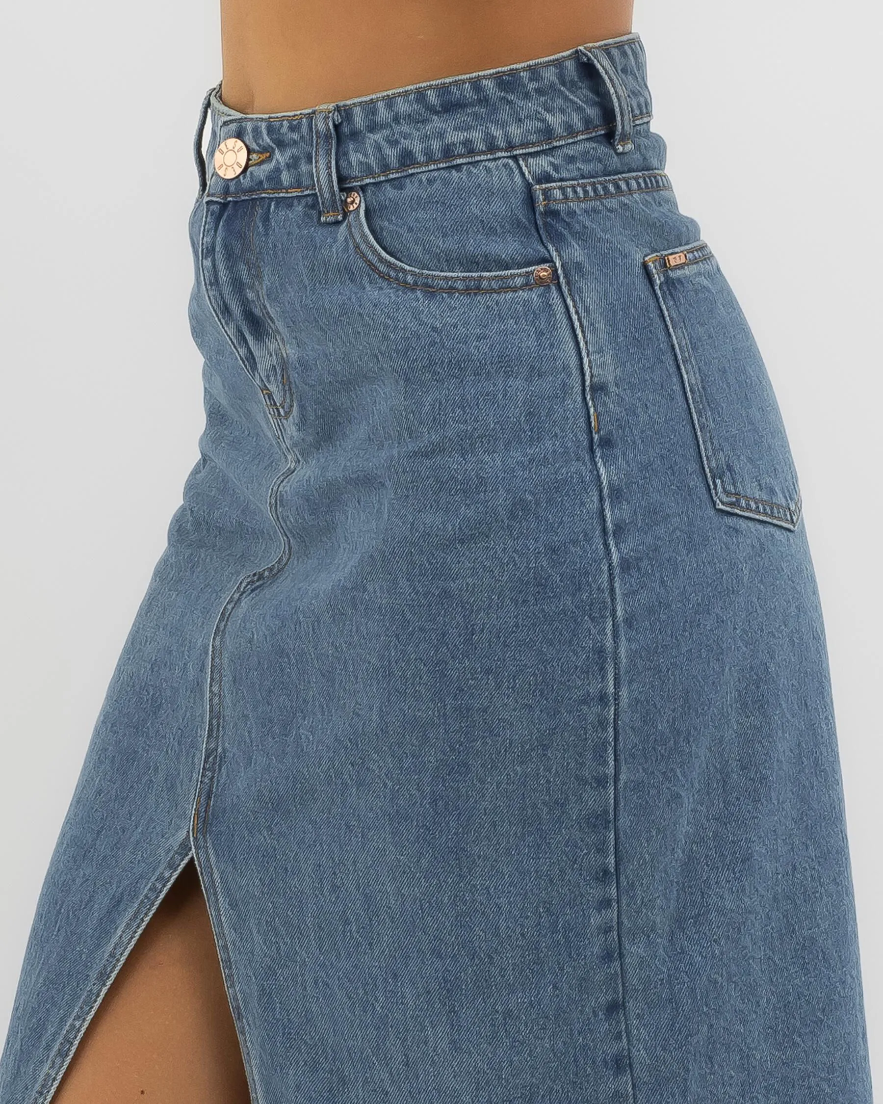 DESU Lorde Midi Denim Skirt