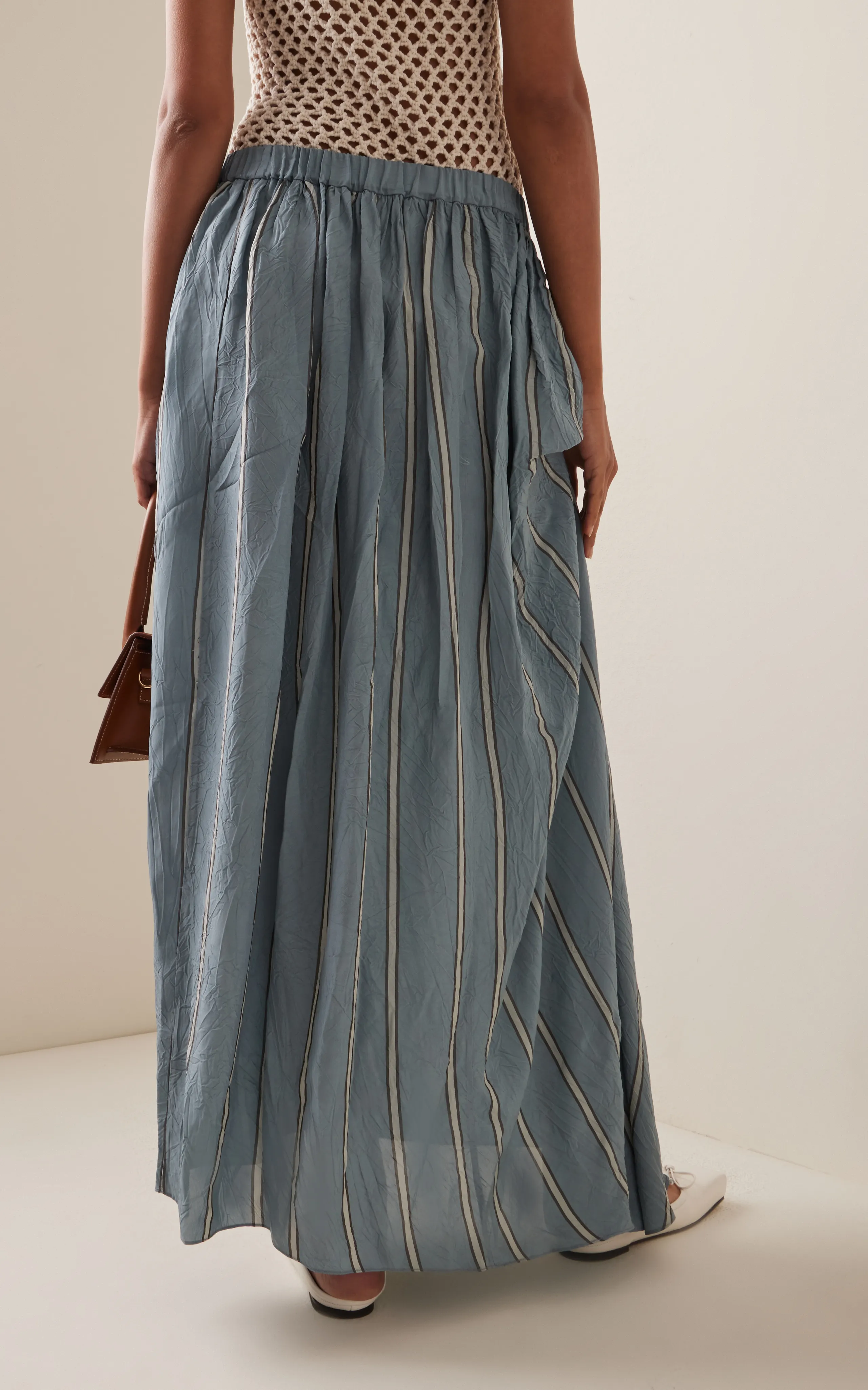 Diotima Peplos Gathered Maxi Skirt