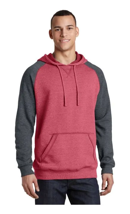 District DT196 Young Mens Lightweight Fleece Raglan Hoodie