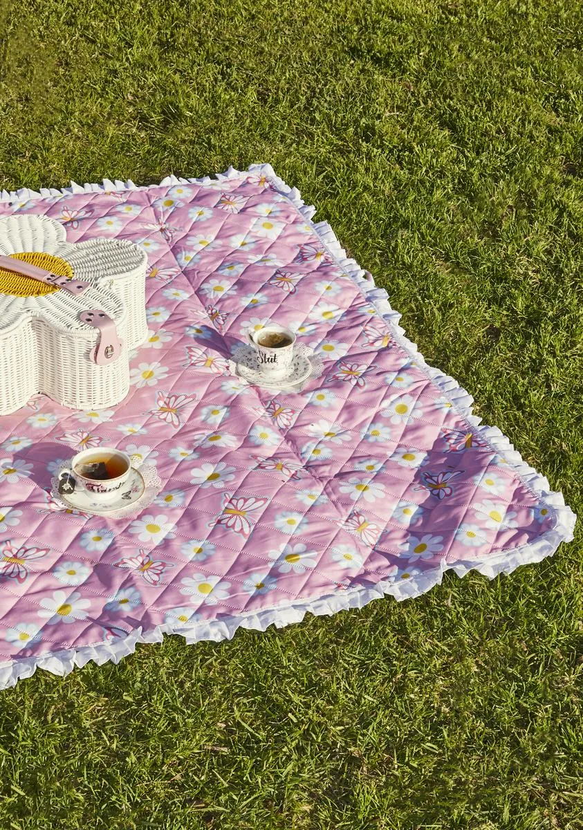 Ditsy Daisy Picnic Blanket-