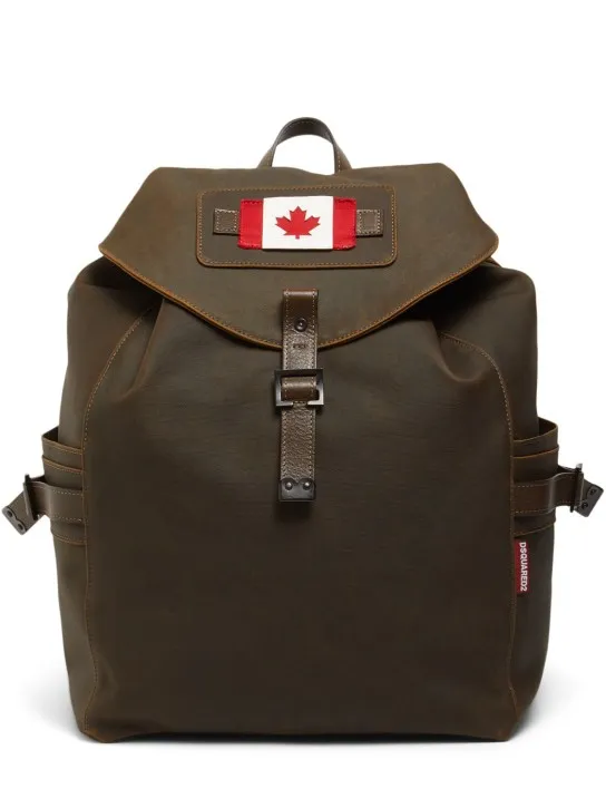 Dsquared2   Canadian flag canvas backpack 