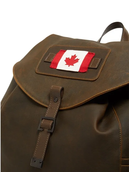 Dsquared2   Canadian flag canvas backpack 