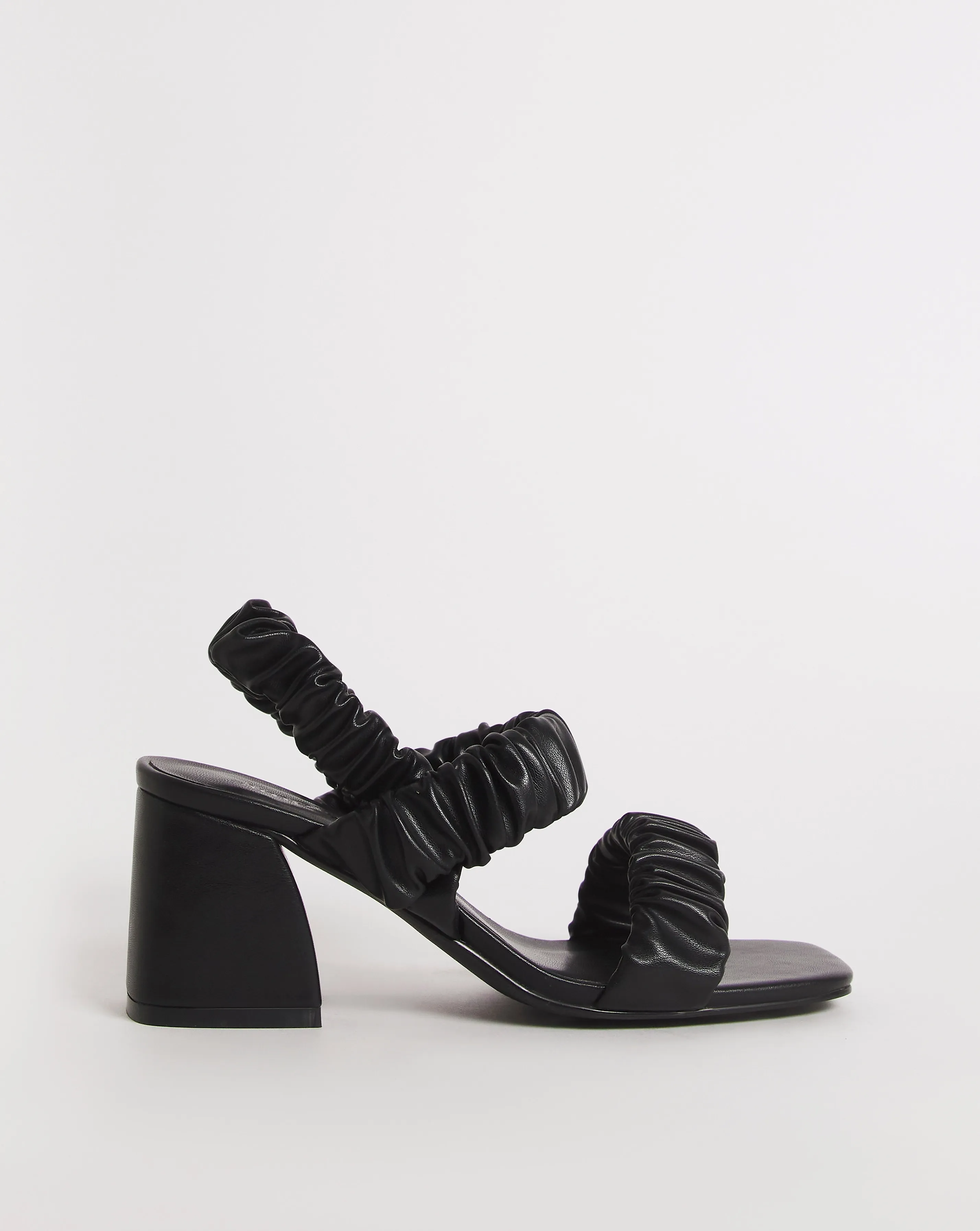 Estell Stretch Ruched Heeled Sandals Extra Wide EEE Fit | Simply Be