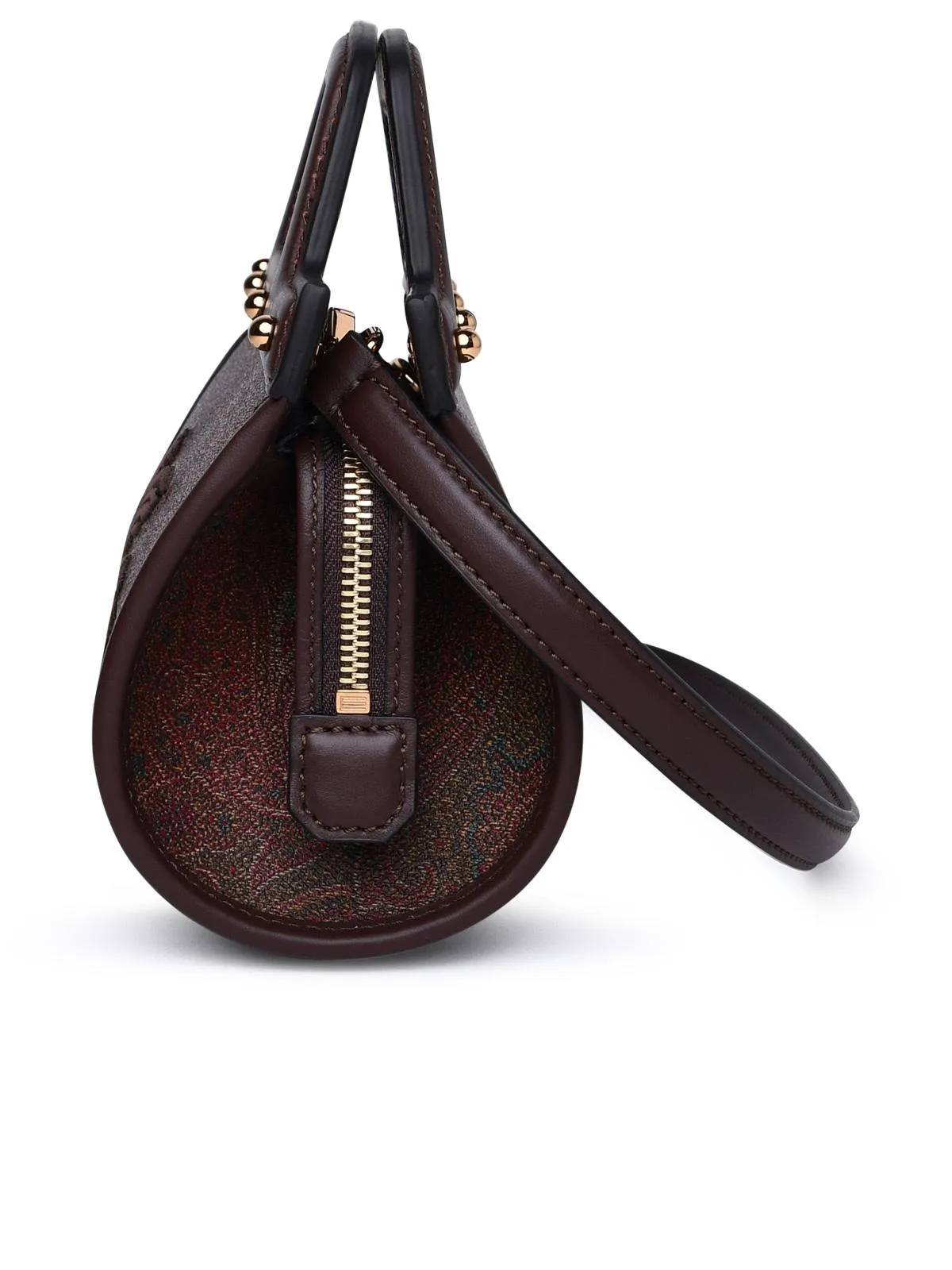 ETRO    Etro Brown Lear Blend Bag