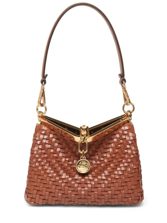 Etro   Small Vela woven shoulder bag 