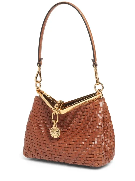 Etro   Small Vela woven shoulder bag 