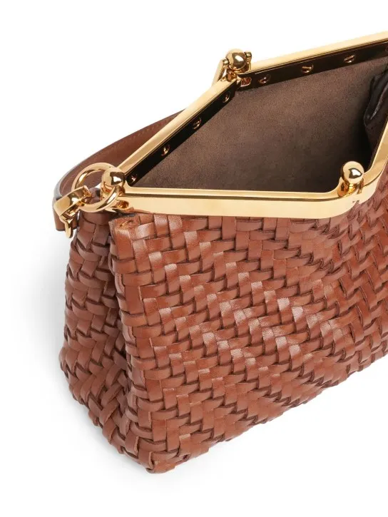 Etro   Small Vela woven shoulder bag 