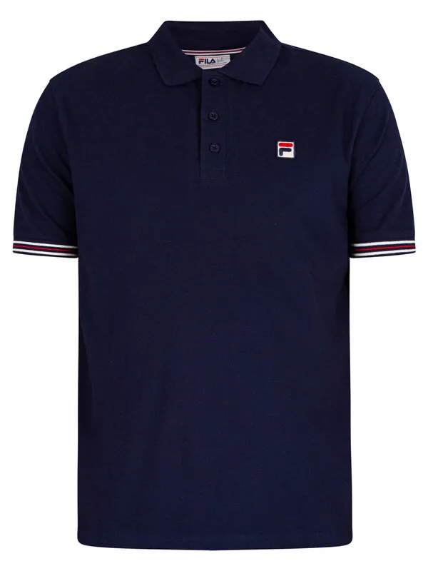 Fila Omari Stripe Polo Shirt - Navy