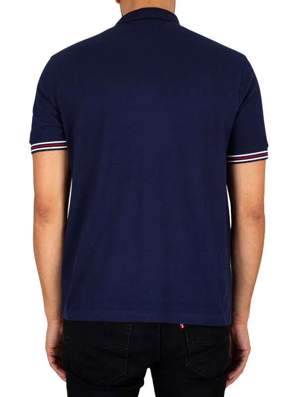 Fila Omari Stripe Polo Shirt - Navy