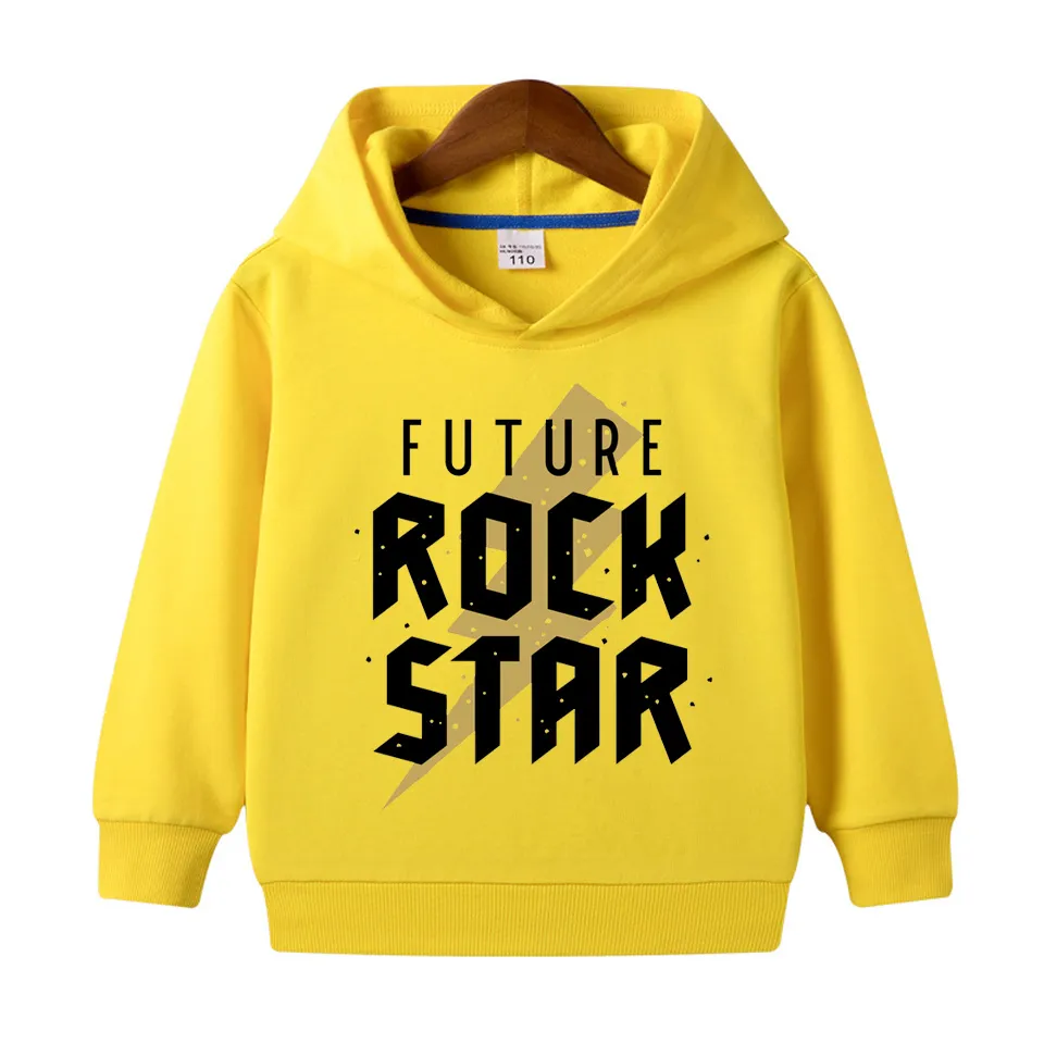 Future Rock Star Printed Hoodie For Kids - Deal20one