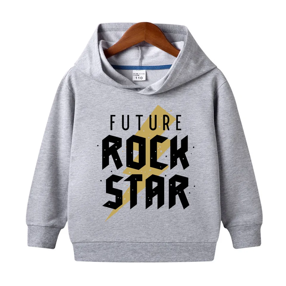 Future Rock Star Printed Hoodie For Kids - Deal20one