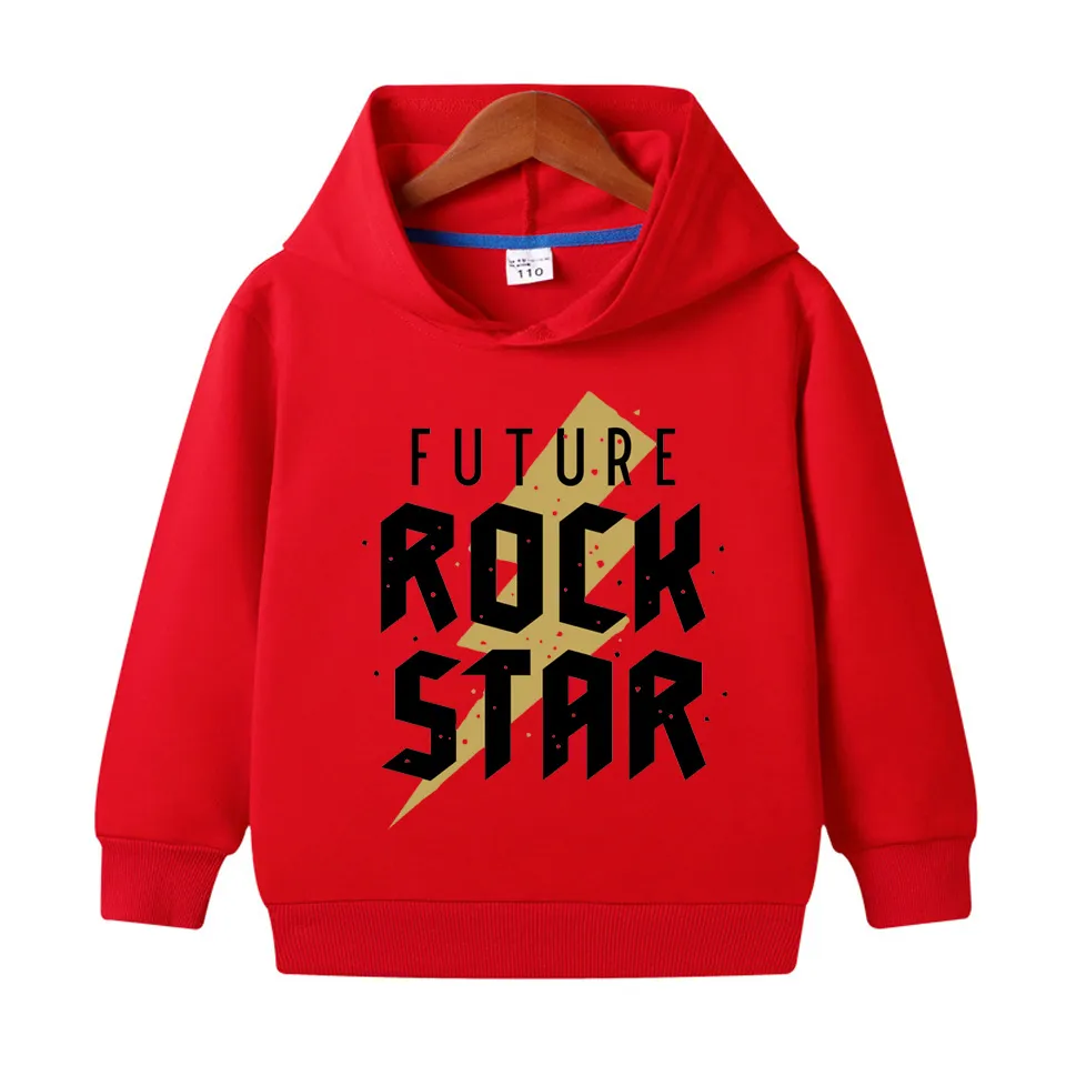 Future Rock Star Printed Hoodie For Kids - Deal20one