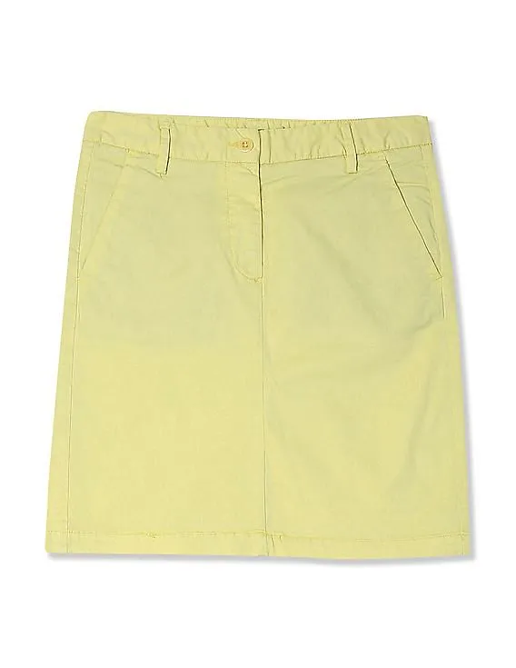 Gant Garment Dyed Chino Skirt