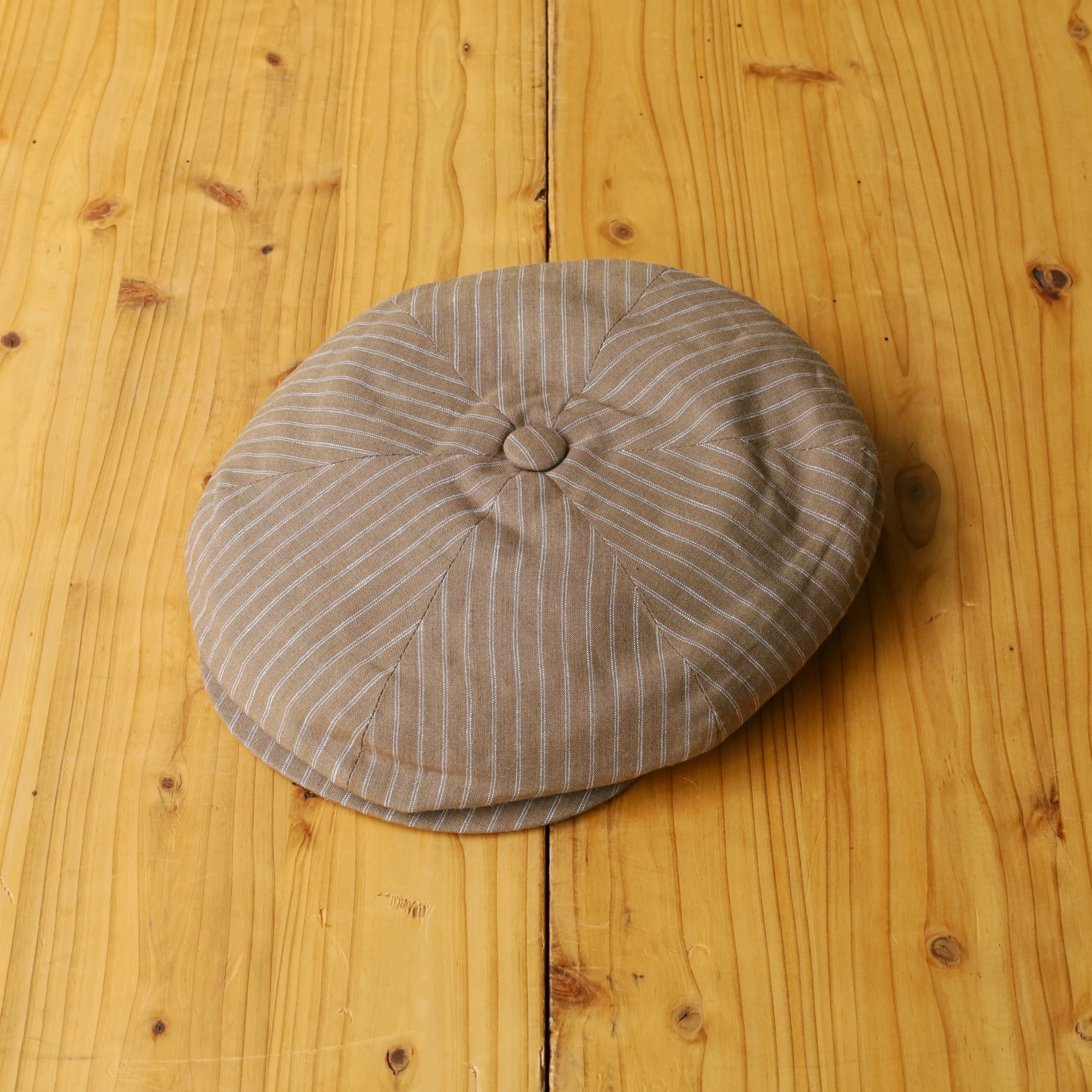 GATSBY CAP LINEN STRIPES