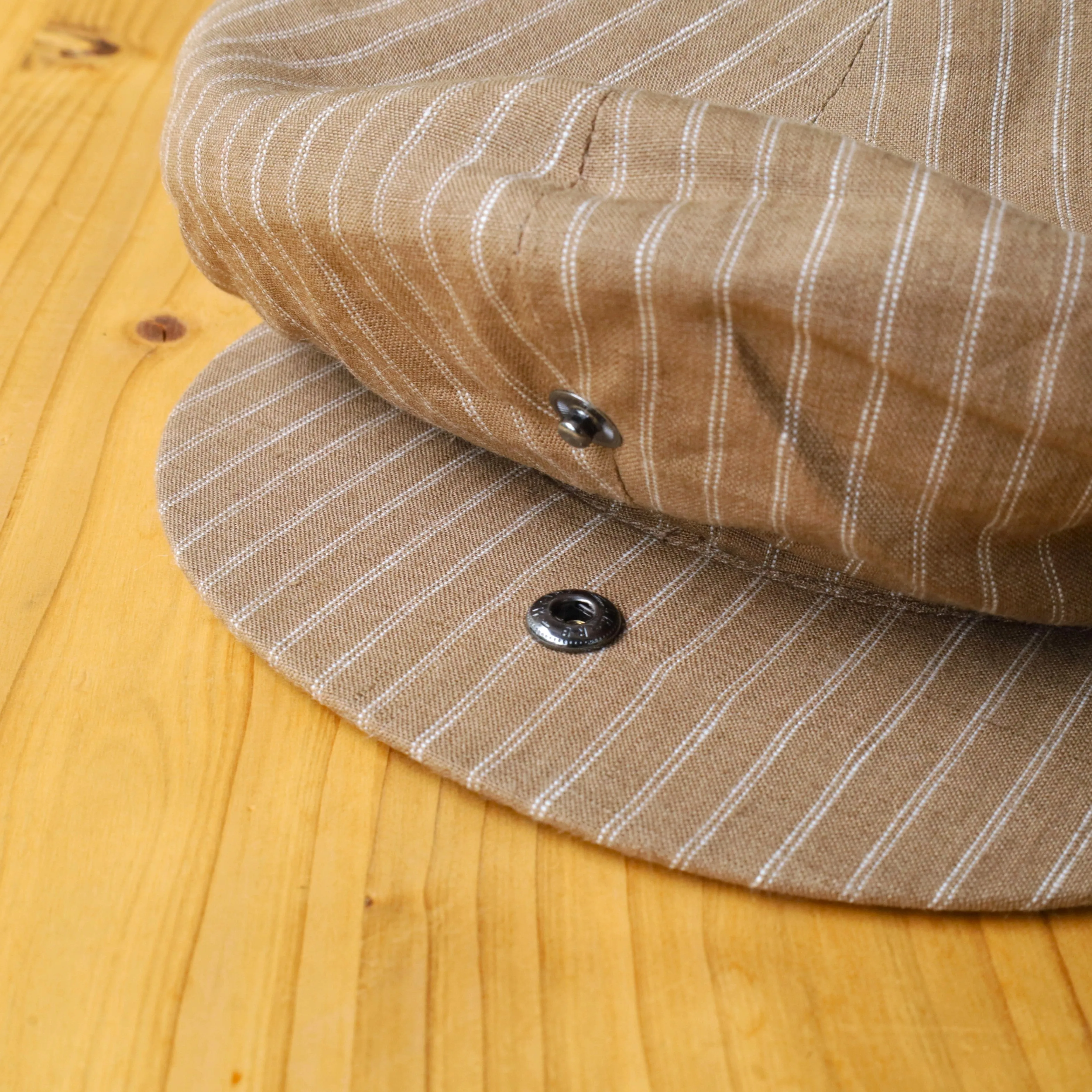 GATSBY CAP LINEN STRIPES