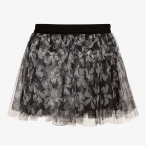 Girls Black Hearts Tutu Skirt