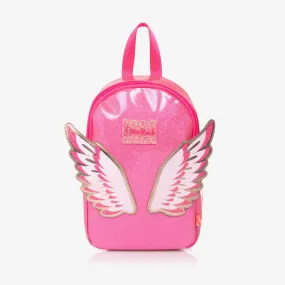 Girls Pink Sparkle Wings Backpack (27cm)