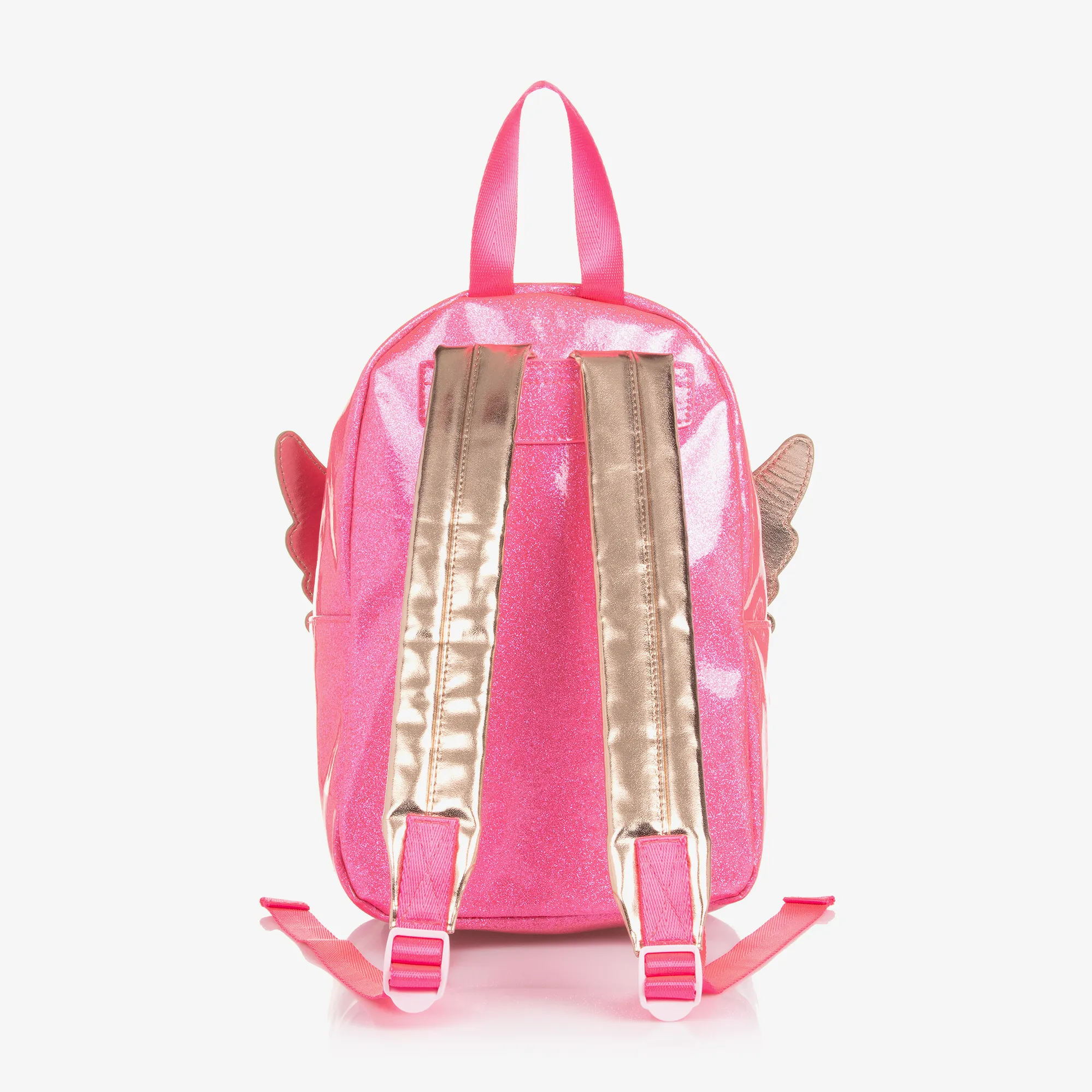 Girls Pink Sparkle Wings Backpack (27cm)