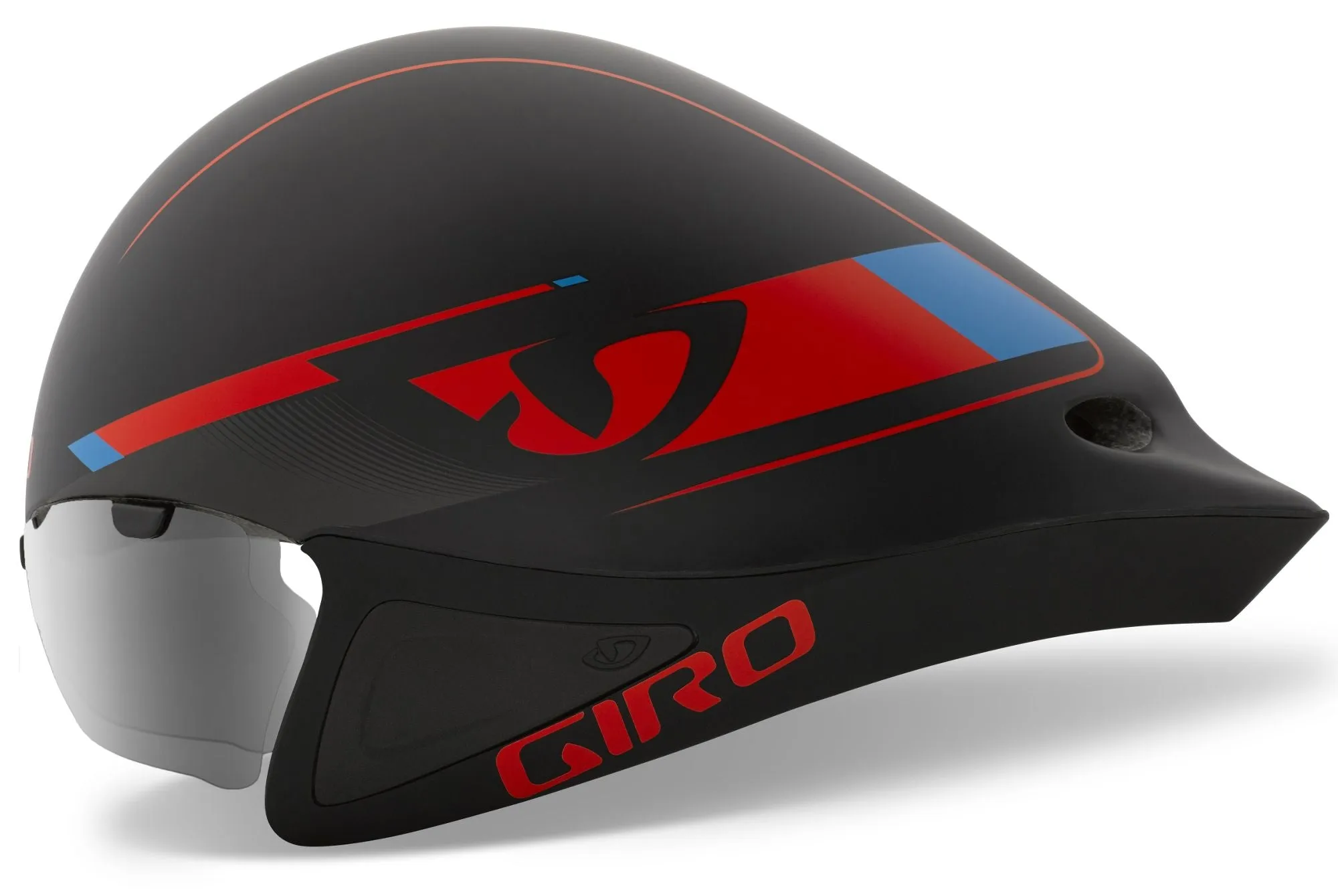 Giro Selector Time Trial Helmet - Matt Black-Glowing Red-Blue