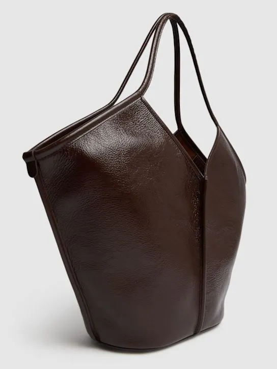 Hereu   Calella distressed leather shoulder bag 