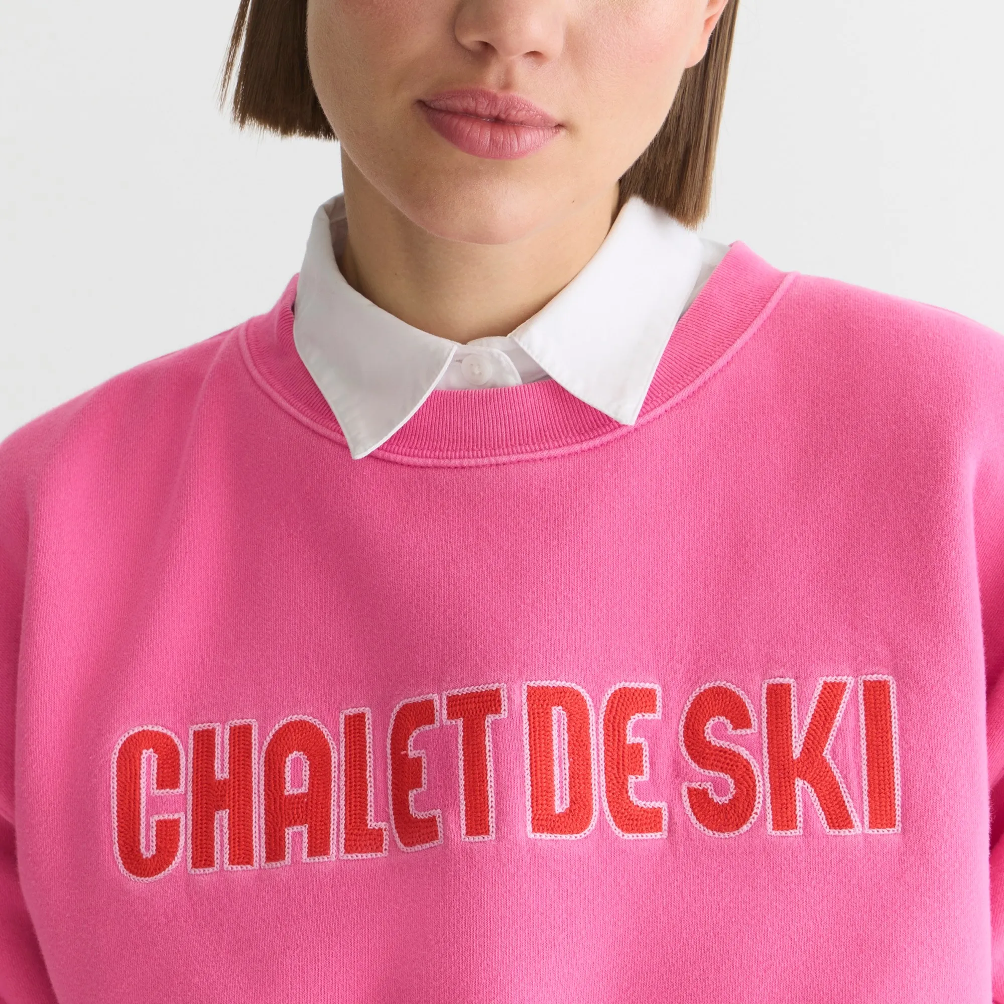 Heritage fleece chalet de ski graphic sweatshirt