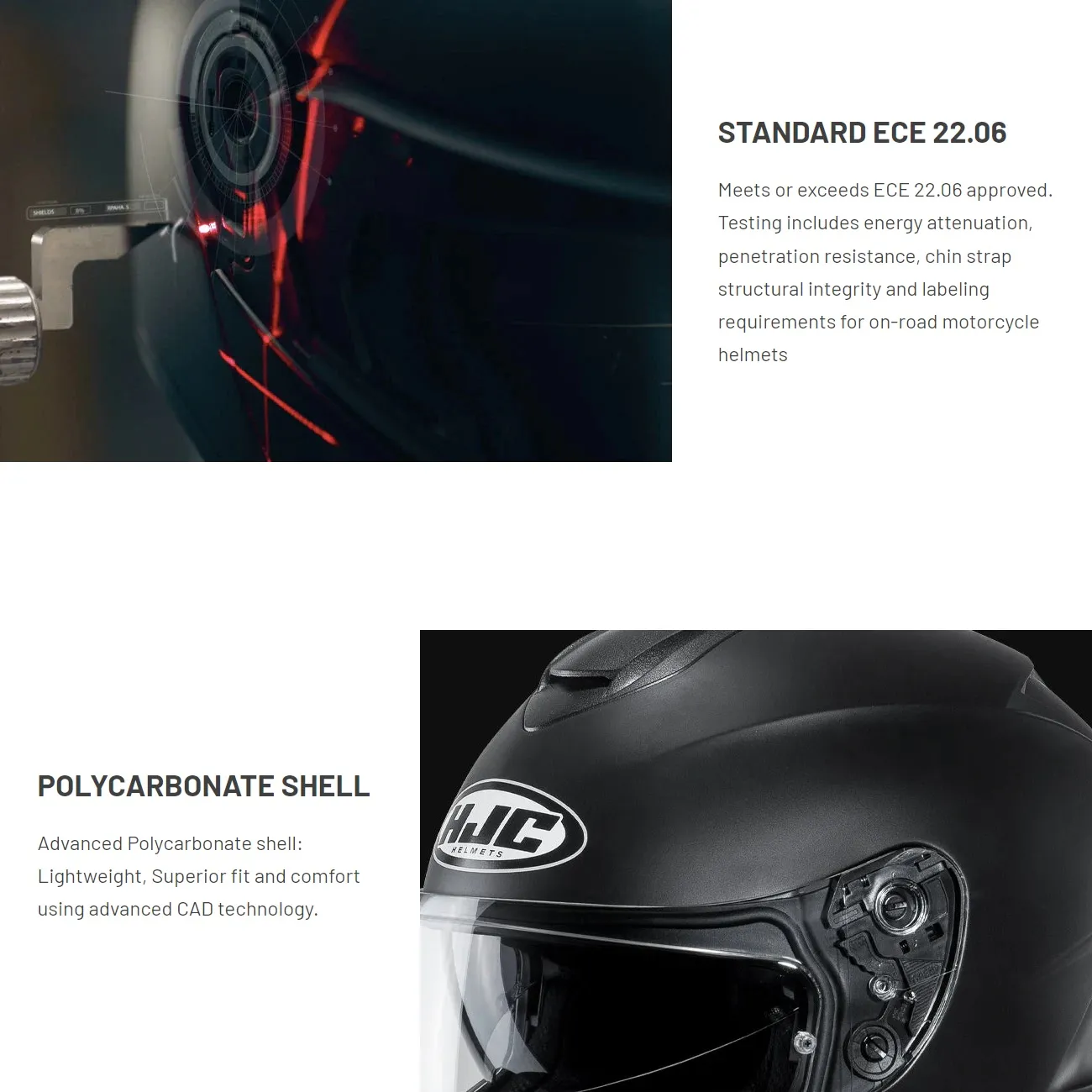 HJC C70N Plain Helmet - Black