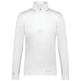 Holloway Women's White Coolcore 1/4 Zip Pullover