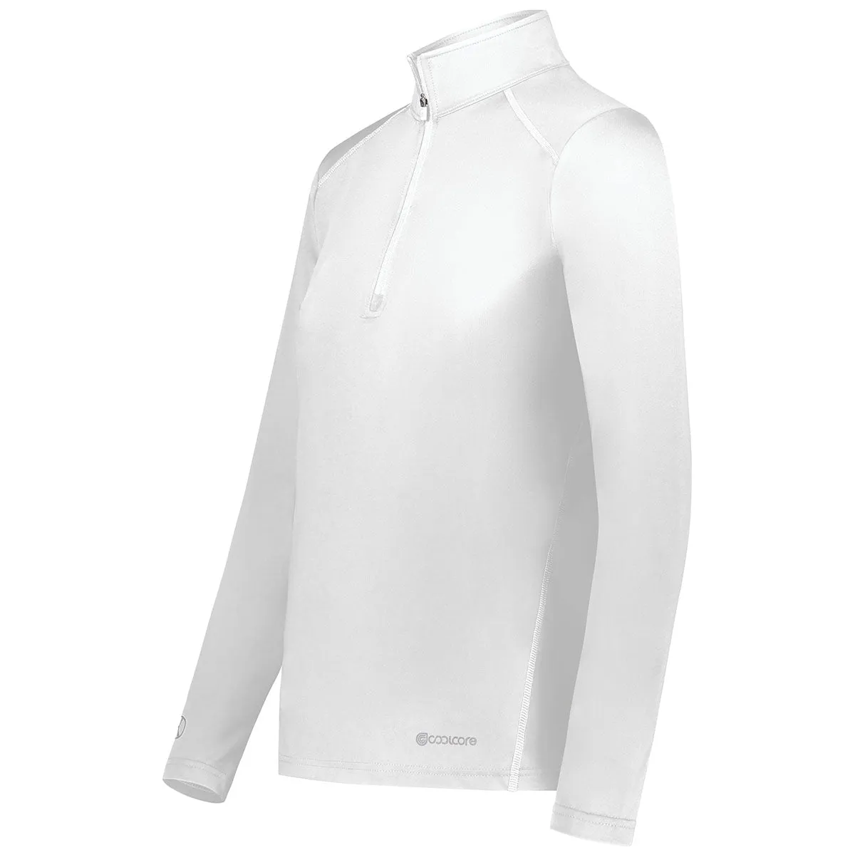 Holloway Women's White Coolcore 1/4 Zip Pullover