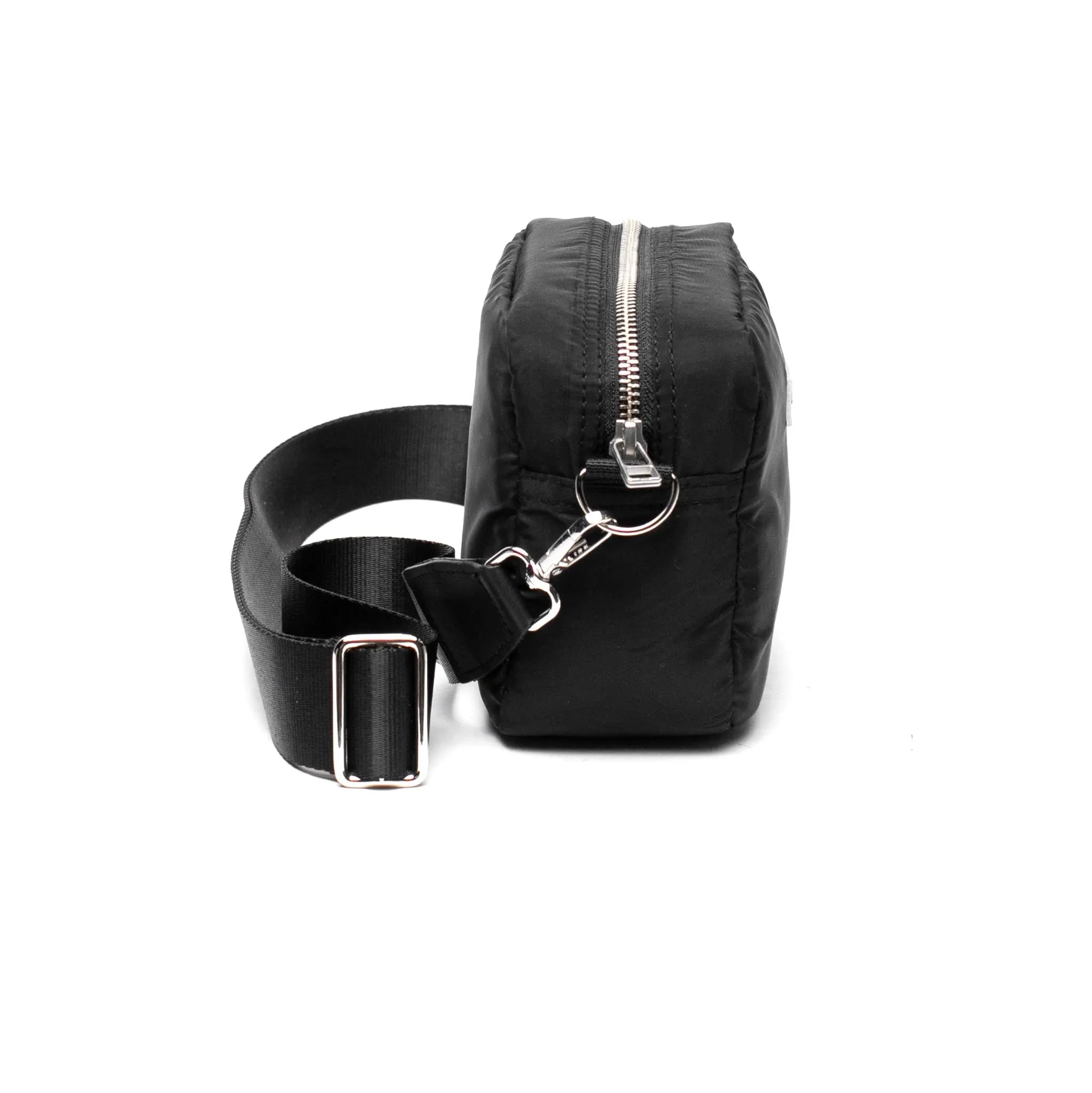 HOMME+ Rubber Logo Side Bag Black