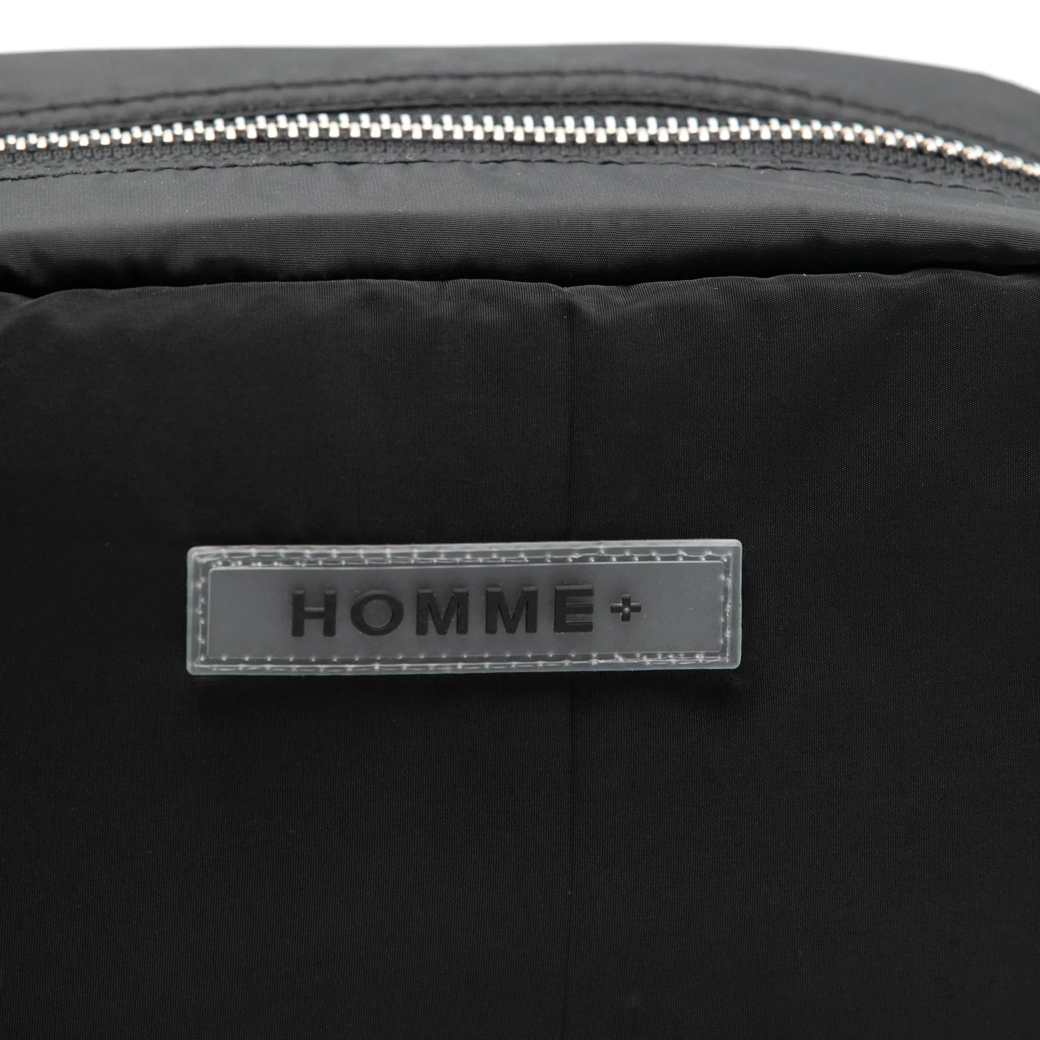 HOMME+ Rubber Logo Side Bag Black