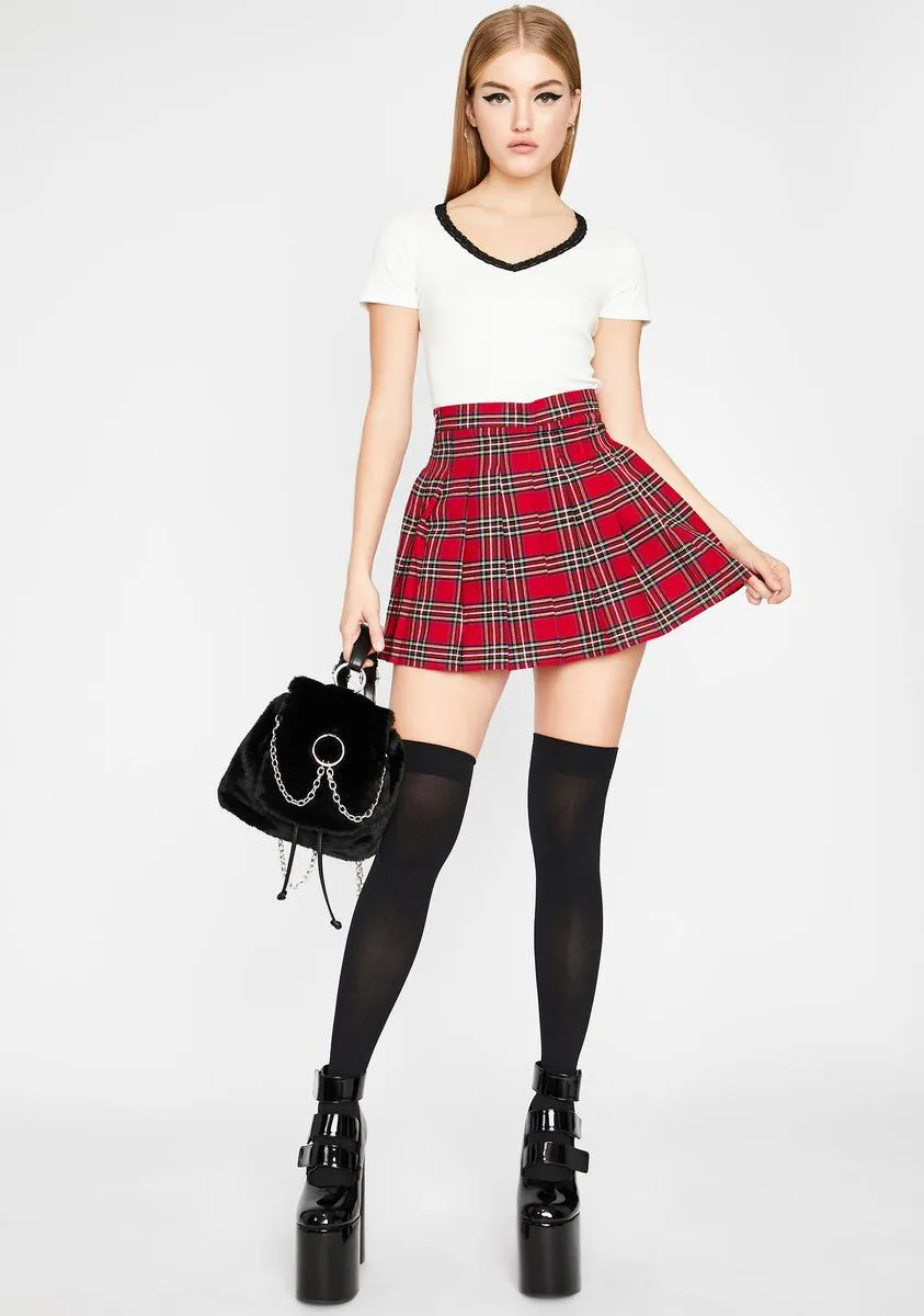 Hot Miss Popular Pleated Skirt-