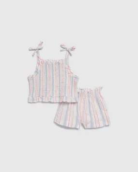 Infant Girls Carnival Stripe Tank Set