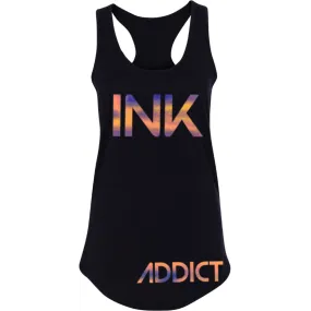 INK Chroma Women's Black Racerback Tank