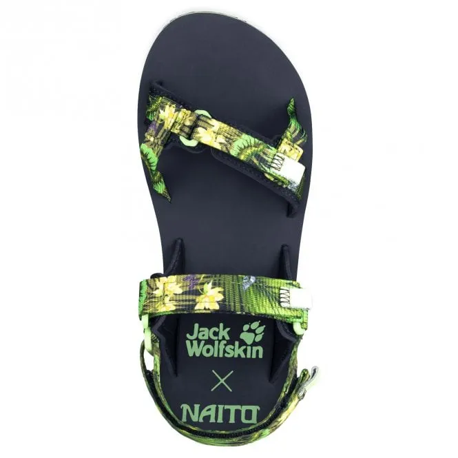 Jack Wolfskin  Womens Outfresh Deluxe W Midnight Blue All Over Riptape Sandals 4039451_7775