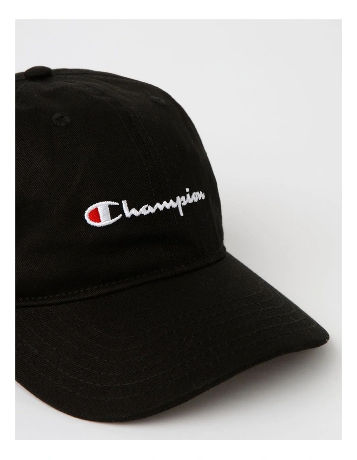 Juniors Script Black Cap