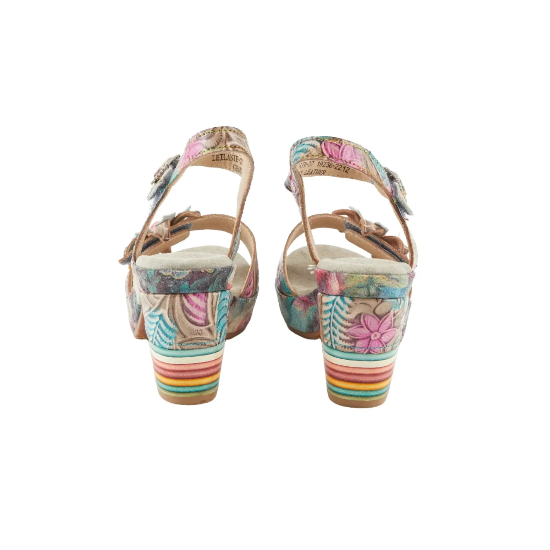 L'Artiste by Spring Step Women's Leilanie Sandals - Grey Multi