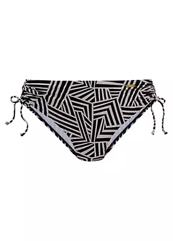 LASCANA Geometric Print Side Tie Bikini Briefs | Grattan