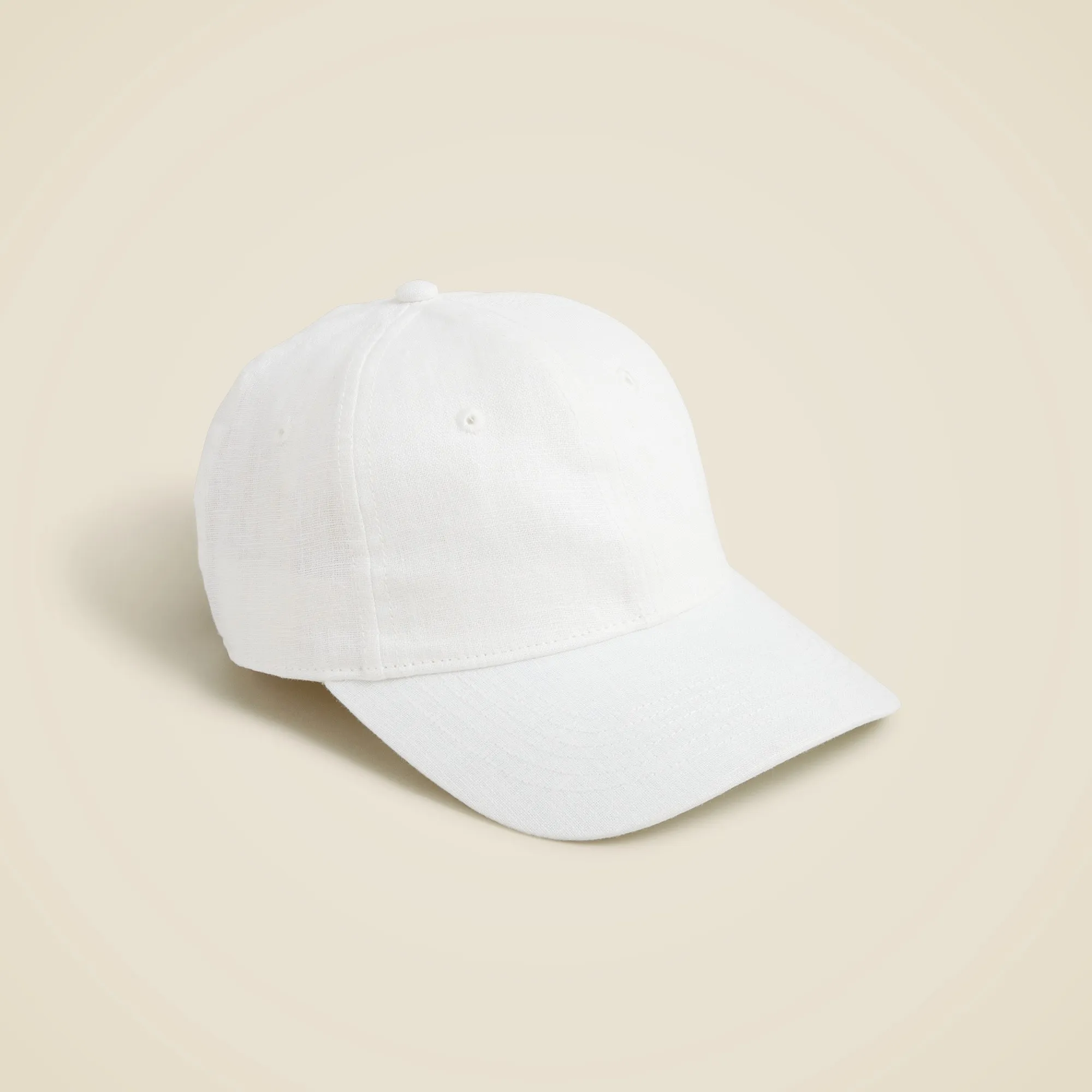 Linen baseball cap