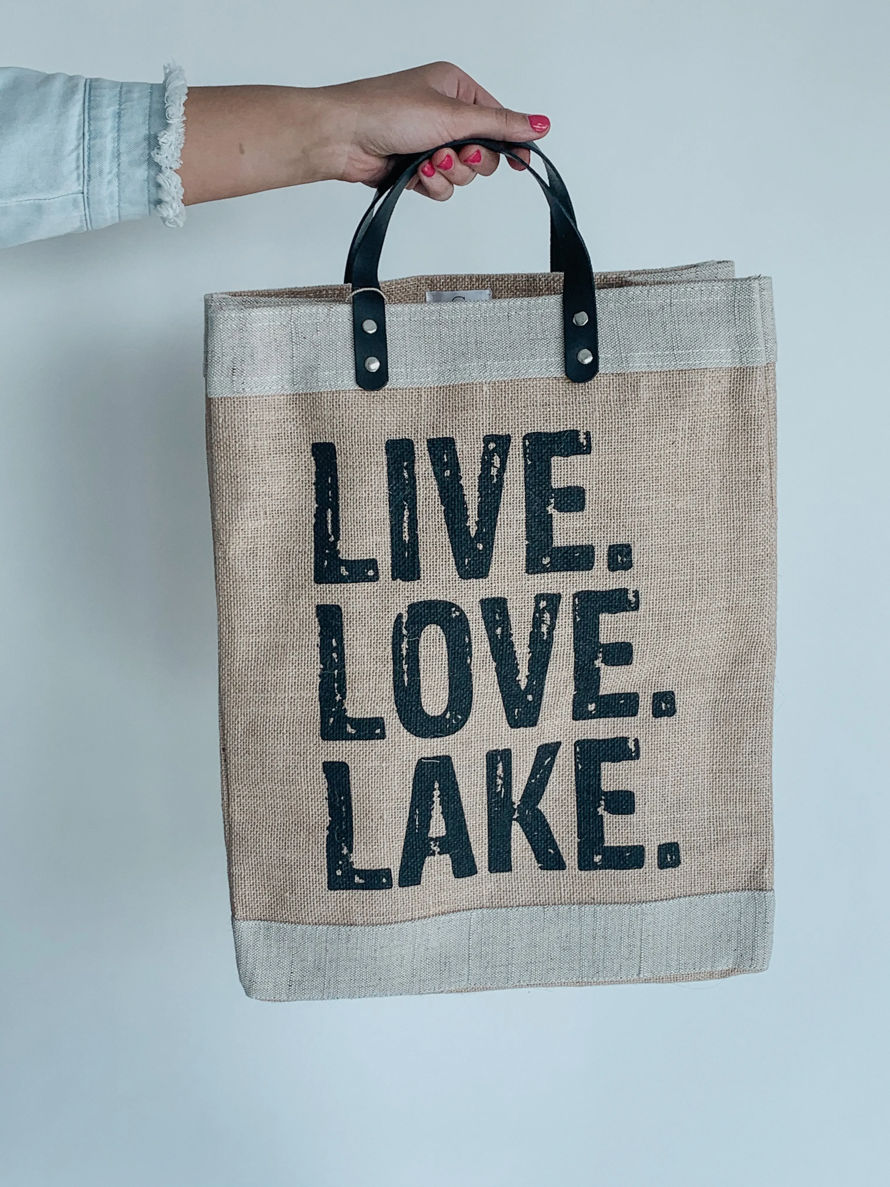 Live Love Lake Market Tote FINAL SALE