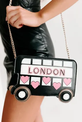 London Tour Bus Shaped Crossbody (Black)