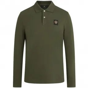 Long Sleeve Polo Shirt - Tile Green