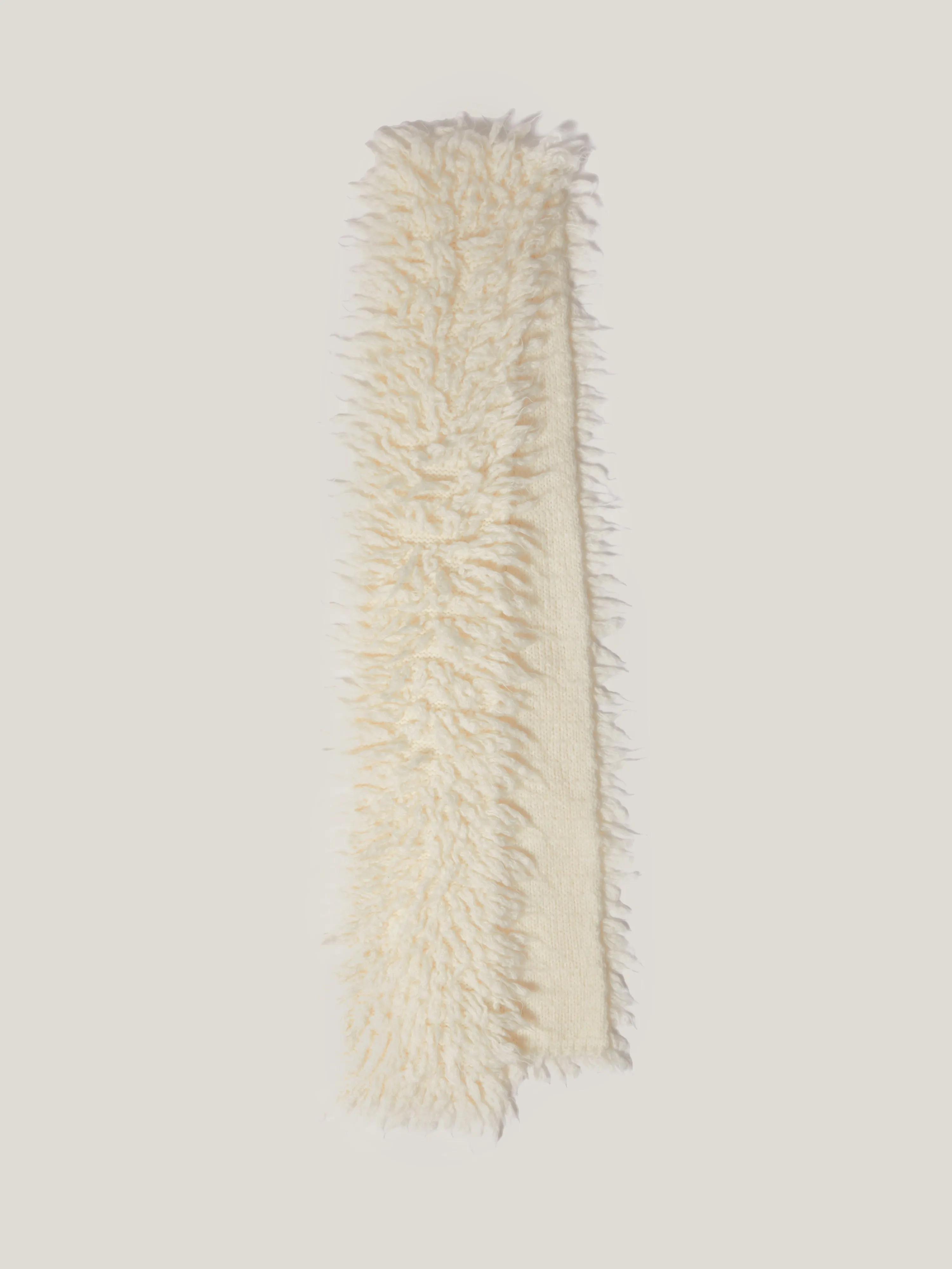 Looped Knitted Scarf | Cream