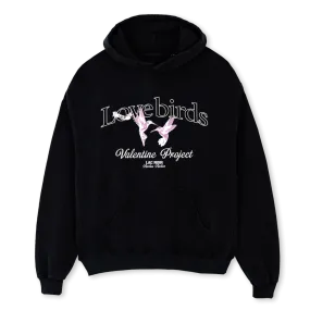 LOVEBIRDS LAC NOIR Black Oversized Hoodie.