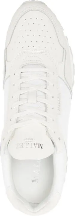 Mallet embossed-logo low-top sneakers White