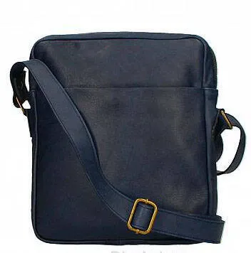 Men's blue leather bag beato