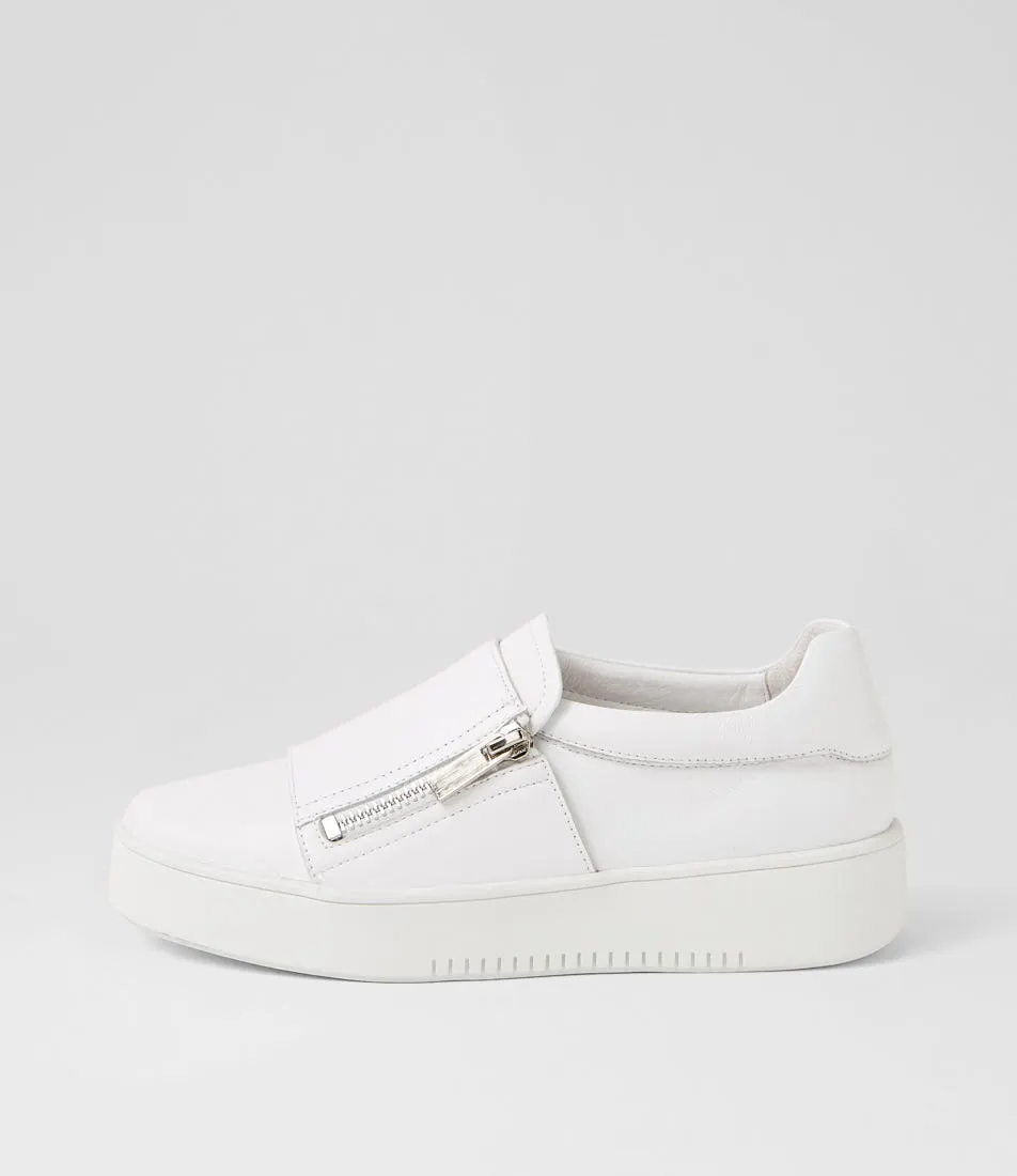 MIDAS Lagoon White Leather Sneakers