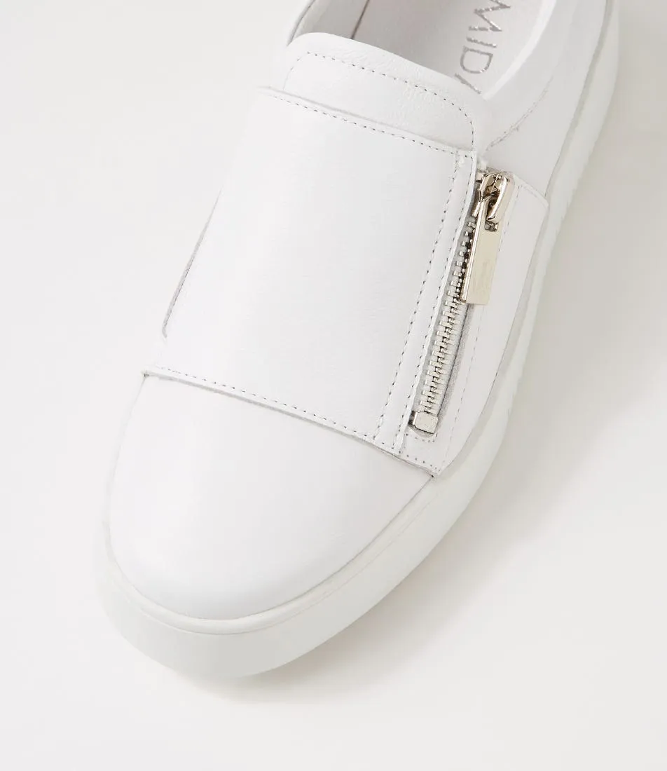 MIDAS Lagoon White Leather Sneakers