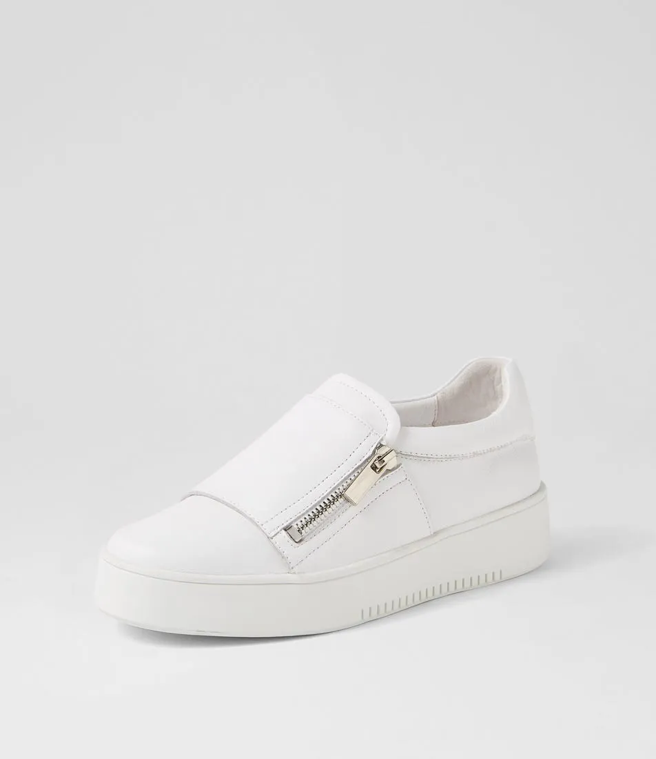 MIDAS Lagoon White Leather Sneakers